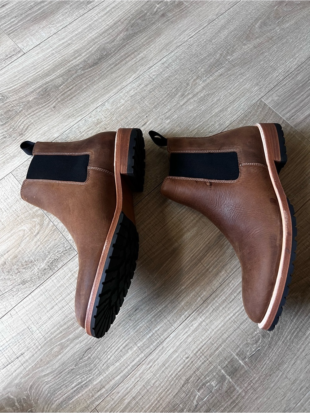 NEW Nisolo everyday Marco Chelsea Boot tobacco brown  Mens size 10.5